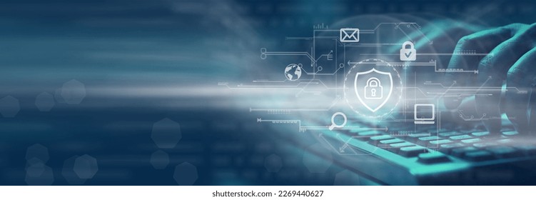 Cyber, personal data and information security. Internet and networking security system concept.                                  - Powered by Shutterstock