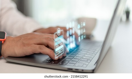 cyber security concept, information security and encryption, secure access to user's personal information, secure Internet access, cybersecurity