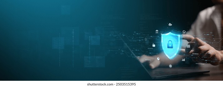 cyber security concept, Login, User, identification information security and encryption, secure Internet access, cybersecurity, secure access to user's personal information,