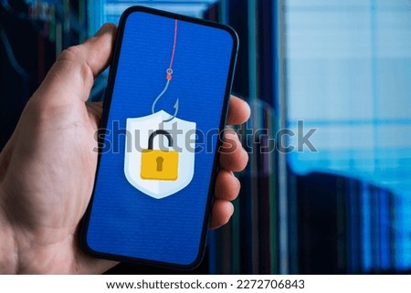 Cyber Security Leak, Phishing attack, Data leak, Security Breach Concept