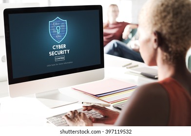 Cyber Security Protection Firewall Interface Concept