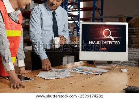 Cyber security software show alert of cyber attack for protection snugly. Danger from virus, phishing and cyber fraud.