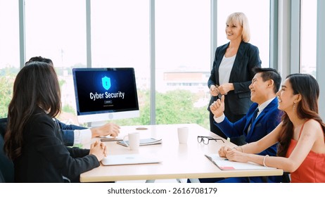 Cyber security system on computer screen protect private information snugly from hacker and cyber attack - Powered by Shutterstock - Get 15% off with code: PIKWIZARD15