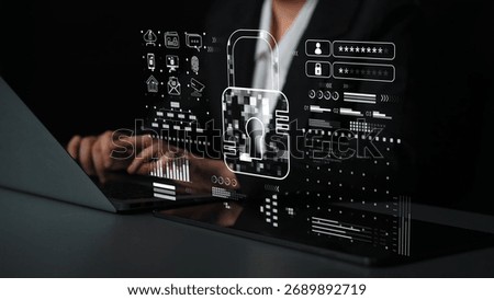 Cyber security system protecting digital infrastructure. Cyber security ensures data safety, prevents breaches, cyber security strengthens defense, and supports secure operations. Marrow