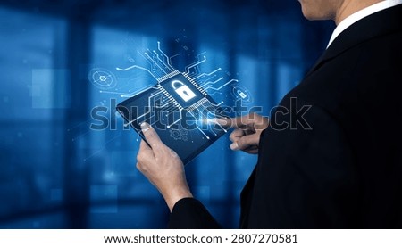 Cyber security system protecting digital infrastructure. Cyber security ensures data safety, prevents breaches, cyber security strengthens defense, and supports secure operations. Vouch