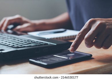cyber security in two-step verification, Login, User, identification information security and encryption, Account Access app to sign in securely or receive verification codes by email or text message. - Shutterstock ID 2146530177