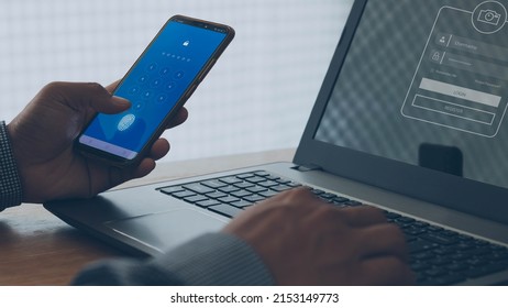 cyber security in two-step verification, Login, User, identification information security and encryption, Account Access app to sign in securely or receive verification codes by email or text message.