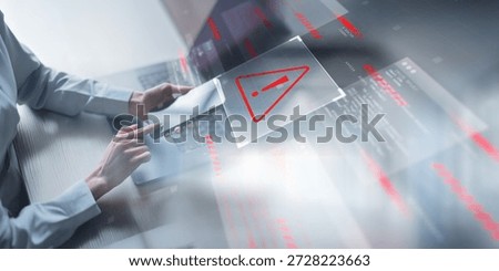 Cybersecurity Alert on Mobile Device Highlighting Data Breach Risk.