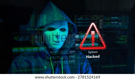Cybersecurity alert: A system hack alert occurs when hackers infiltrate the system to steal data using viruses, spyware, and malware, which constitutes cybercrime.