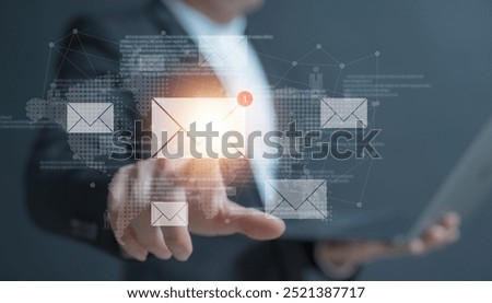 cybersecurity for business managed the document privacy to protection online data by lock icon virtual screen technology.protecting personal data on laptops interfaces prevent mail from scammer hacker