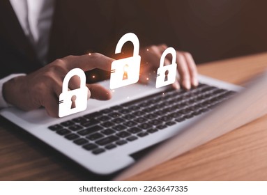 cybersecurity concept identity theft, Database hacks, internet cyber crime. hacker attack, Hacking and stealing data. damage the system and hack the data.