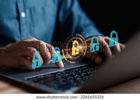 Cybersecurity concept identity theft, Database hacks, internet cyber crime. hacker attack, Hacking and stealing data. damage the system and hack the data.