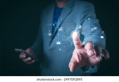 Cybersecurity concept, user privacy security and encryption, secure internet access Future technology and cybernetics, screen padlock. Internet network data protection, anti hacker, cybercrime