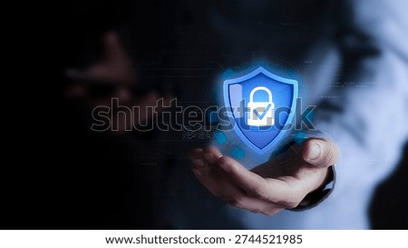 Cybersecurity and privacy concepts, data protection and encryption of secure internet networks