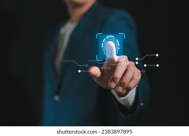 Cybersecurity and privacy concepts user privacy data information security encryption, protect business and financial transaction data, from cyber attack man using computer. internet network security.