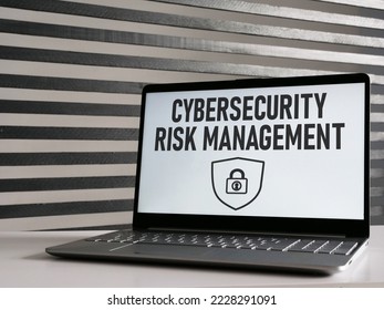 Cybersecurity Risk Management is shown using a text
