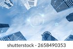Cybersecurity system interface with biometric lock and data protection. Cybersecurity protects access, identity, cyber security prevents threats, and cyber security supports digital systems. Vouch