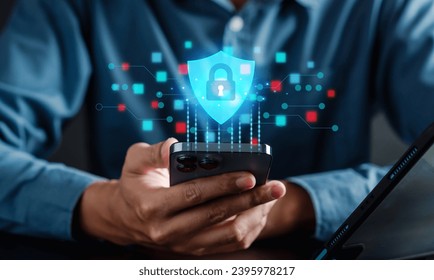 Cyberspace security Protection data, Database hacks, safety online internet cyber crime. hacker attack, Identity theft and Hacking and stealing data. damage the system.