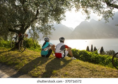 Cycle Break On Garda Lake