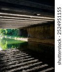 Cycle path along the canal Villoresi at Monza, Lombardy, Italy