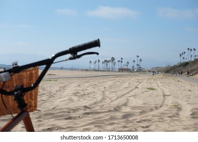 Cycling On The Beach. Los Angeles California
