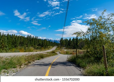 Cycling path near Invermere, British Columbia, Canada