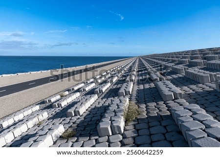 Similar – Image, Stock Photo Path into the Wadden Sea near Westerhever