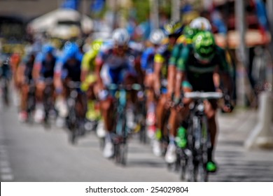 Cycling race colorful Tour De Langkawi sharp photographic Defocus blur   