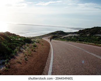 Cycling Tour On The Road In Australia, Traveling With The Bicycle