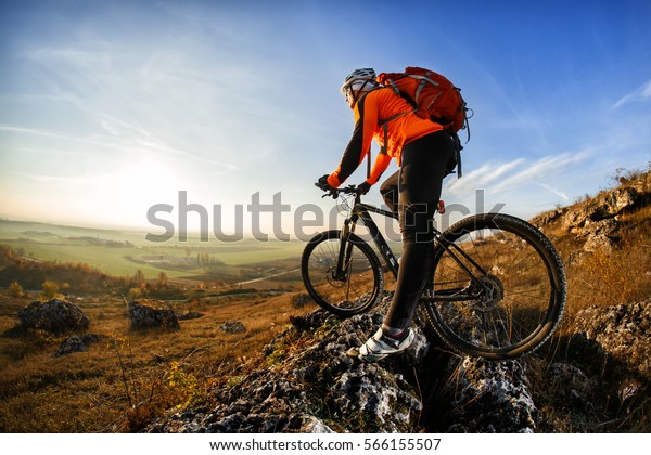 biking with a backpack