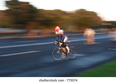 Cyclist at Speed
