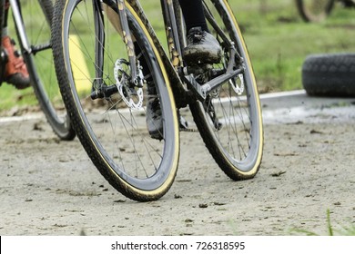 cyclocross bike on road