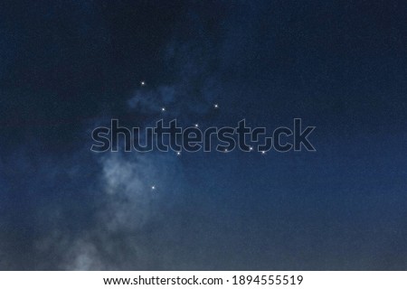 Cygnus star constellation, Night sky, Cluster of stars, Deep space, Swan constellation, Northern Cross  
