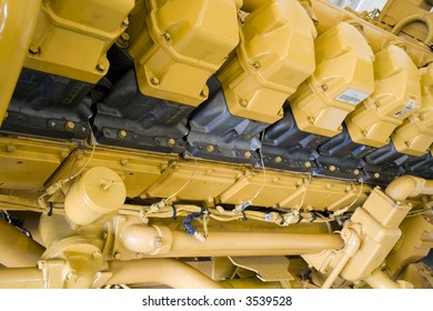 Cylinder Block Of A Large Diesel Engine