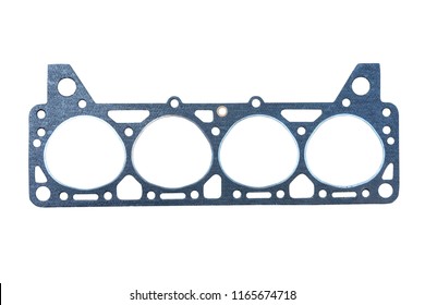 Cylinder head gasket on a white background