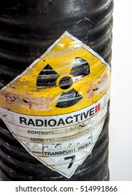 Cylinder Shape Container Of Radioactive Material