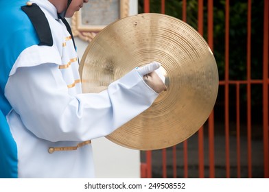 Cymbals In Hand- School Marching Band