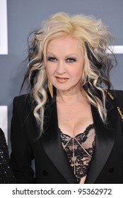 Cyndi Lauper at the 54th Annual Grammy Awards at the Staples Centre, Los Angeles. February 12, 2012  Los Angeles, CA Picture: Paul Smith / Featureflash