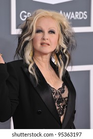 Cyndi Lauper at the 54th Annual Grammy Awards at the Staples Centre, Los Angeles. February 12, 2012  Los Angeles, CA Picture: Paul Smith / Featureflash