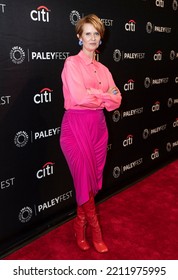 Cynthia Nixon Attends PaleyFest Presents The Gilded Age Panel At Paley Center For The Media On October 9, 2022