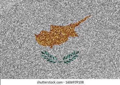 Cyprus flag depicted on many small shiny sequins. Colorful festival background for party - Powered by Shutterstock