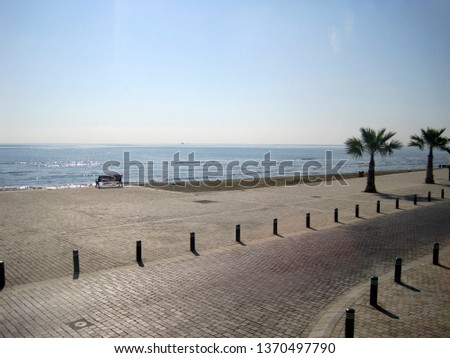 Similar – Image, Stock Photo phone alone Beach Italy