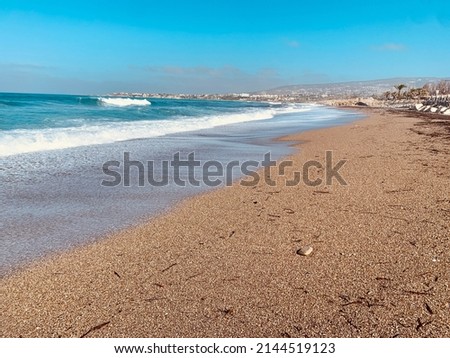 Cyprus Mediterranean Sea coast. Beach in Paphos district coral bay region Stock photo © 