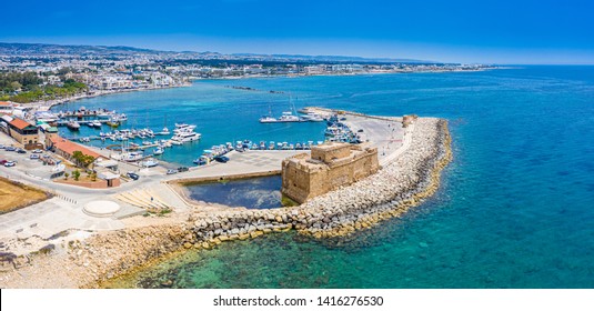 Cyprus Pathos Paphos Castl Panoramic View Stock Photo (Edit Now ...