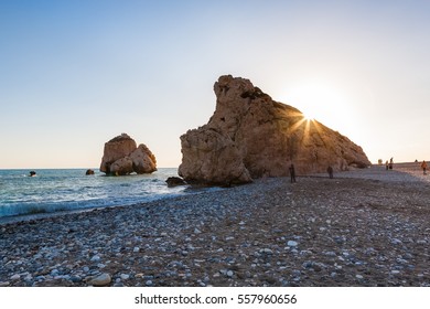 Cyprus Sunset Near Petra Tou Romiou Paphos