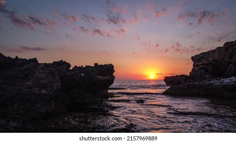 Cyprus Sunset At Sea Caves