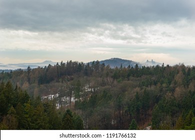 Czech Mountains In Bohemian Paradise