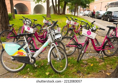 Czech Republic, Prague 08.10.2022. Electric Bike Rental In Prague. 