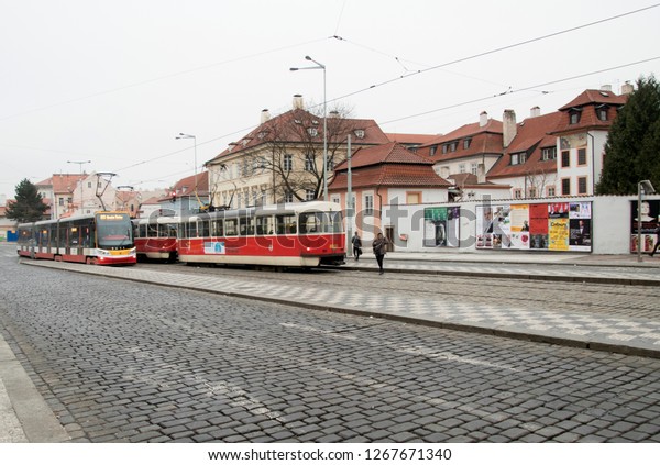 Czech Republic,Prague,old town,\
december2018:\\
Street view in the old town of\
Prague