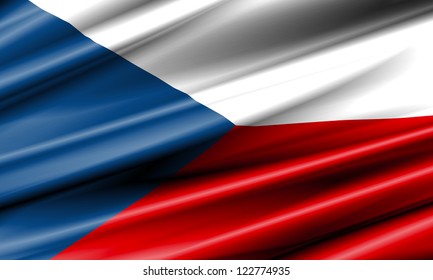 Czech Waving Flag